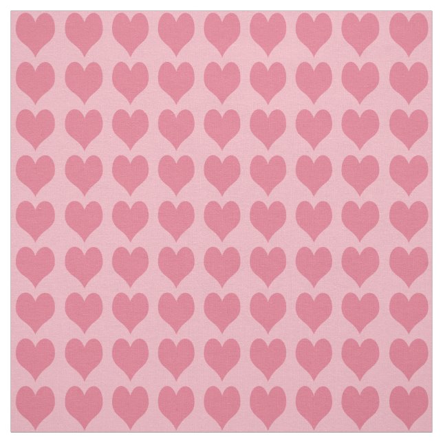Tela Patrón de Corazones Rosas (Retal)