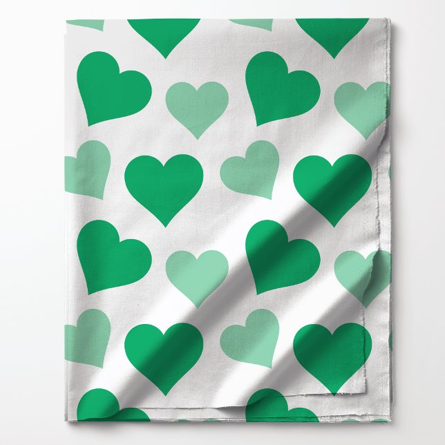 Tela Patrón de Corazones Verdes (Subido por el creador)