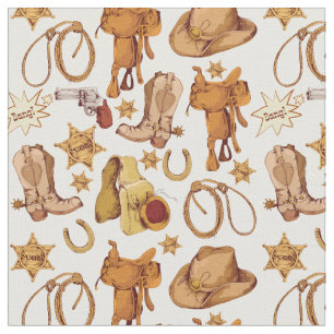 Tela Patrón de cowboy occidental