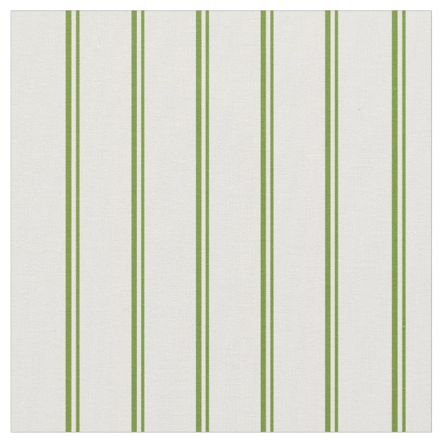 Tela Patrón de crema de crema verde/rayado (De cerca)
