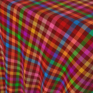 Tela Patrón de Cuadro de Gingham de Color Rojo