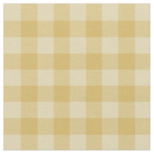 Tela Patrón de Cuadro de Gingham Dorado Chic
