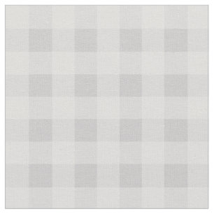 Tela Patrón de Cuadro de Gingham Gris Chic