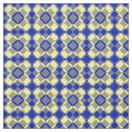 Tela Patrón de cuadros Argyle azul amarillo