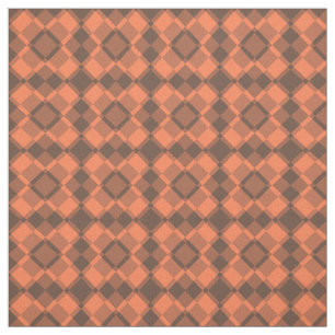 Tela Patrón de cuadros Argyle marrón coral