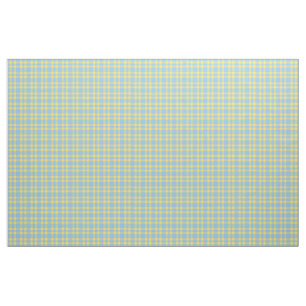 Tela Patrón de Cuadros Azul Amarillo