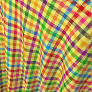Tela Patrón de cuadros escoceses de gingham colorido am