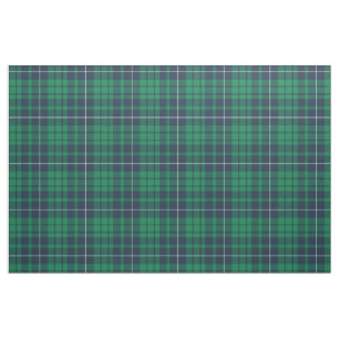 Tela Patrón de cuadros escoceses verde azul tartán