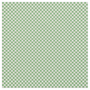 Tela Patrón de Cuadros Verde, Beige y Blanco