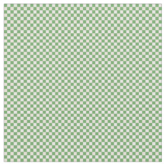 Tela Patrón de Cuadros Verde, Beige y Blanco
