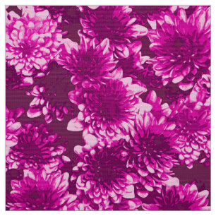 Tela Patrón de Dahlia gráfico moderno, púrpura anquilos