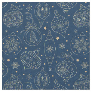 Tela Patrón de decoración de árbol de Navidad de Reliev