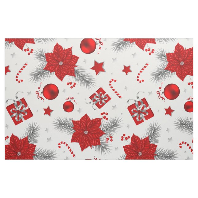 Tela patrón de decoración de navidades ("Cuarto gordo" (fat quarter))