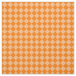 Tela Patrón de diamante de cuadros naranja