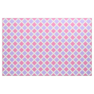 Tela Patrón de diamante de cuadros rosa púrpura