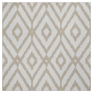 Tela Patrón de diamante de ikat gris de punto muerto d