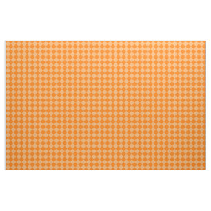 Tela Patrón de diamantes de combinación de naranjas de