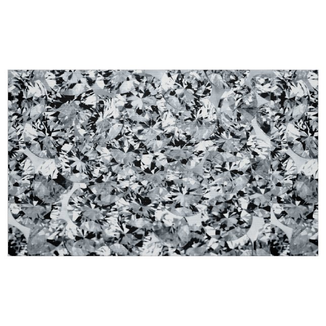 Tela Patrón de diamantes de destello blanco ("Cuarto gordo" (fat quarter))