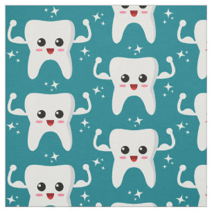 Tela Patrón de dientes fuertes