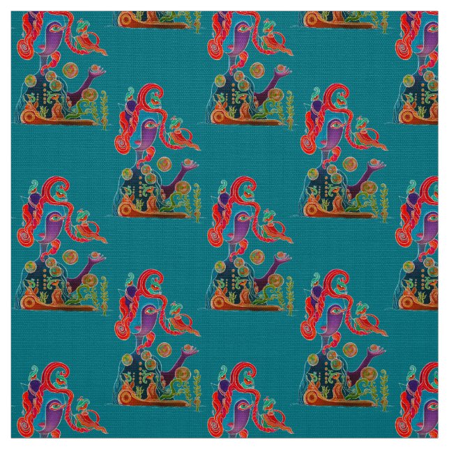 Tela Patrón de diosas (Retal)