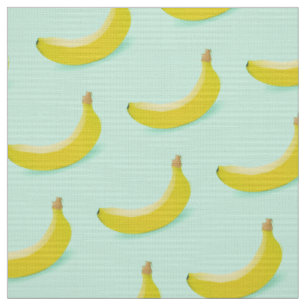 TELA PATRÓN DE DISEÑO DE BANANAS TRENDY EN FONDO VERD