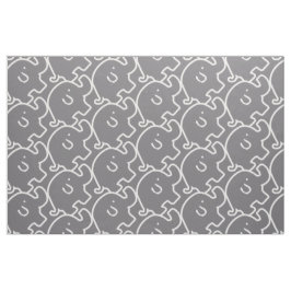 Tela Patrón de elefantes grises