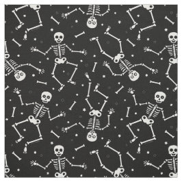 Tela Patrón de esqueleto de Halloween