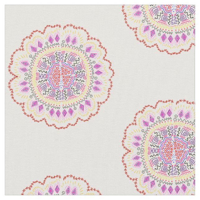 Tela patrón de estilo floral (De cerca)