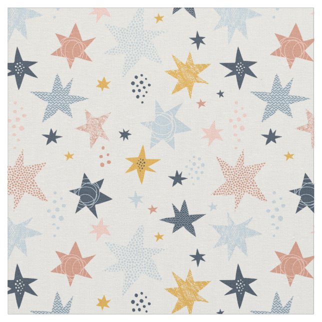 Tela Patrón de estrella divertida (De cerca)
