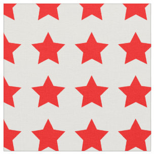 Tela Patrón de estrella roja simple