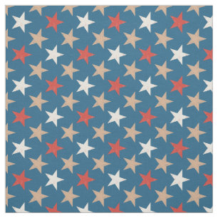Tela Patrón de estrellas americanas patrióticas