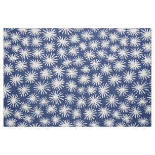 Tela Patrón de estrellas - Blanco sobre azul #1D336D