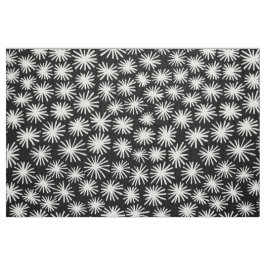 Tela Patrón de estrellas - Blanco sobre negro