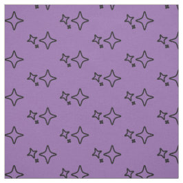 Tela Patrón de estrellas estéticas moradas