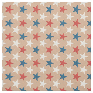 Tela Patrón de estrellas patrióticas americanas