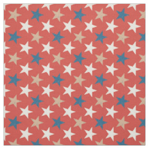 Tela Patrón de estrellas patrióticas americanas