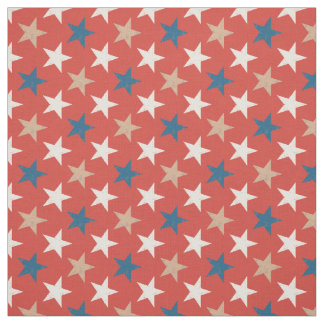 Tela Patrón de estrellas patrióticas americanas