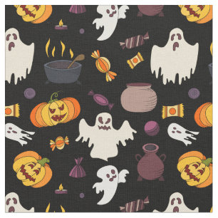 Tela Patrón de fantasma de la bruja de Halloween