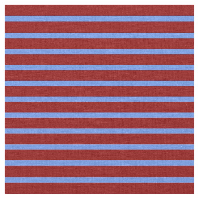 Tela Patrón de flor azul y rojo oscuro (De cerca)