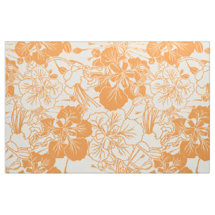 Tela Patrón de flor hawaiano Print Ohai Alii