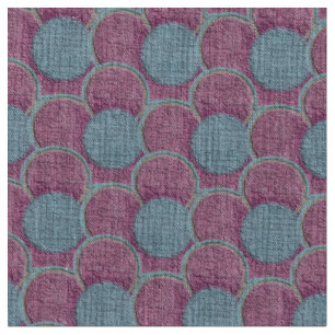 Tela Patrón de flor texturizada rosa y azul