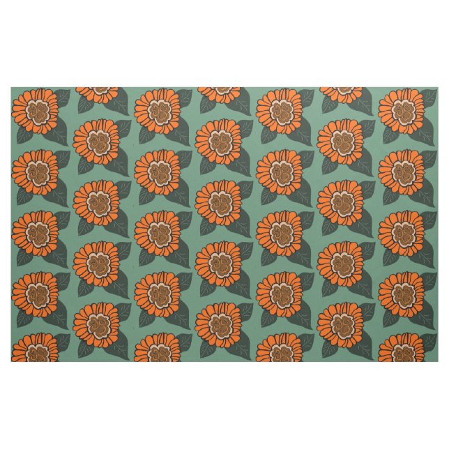 TELA PATRÓN DE FLORES ("Cuarto gordo" (fat quarter))