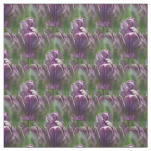 Tela Patrón de flores de tulipán púrpura de la naturale