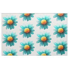 Tela Patrón de flores silvestres azules