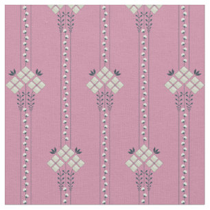 Tela Patrón de flores y rizos de karo