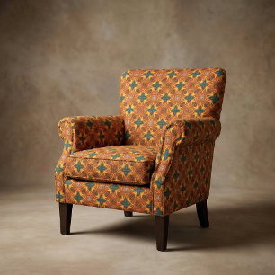 Tela Patrón de folclore de mosaico étnico en los colore