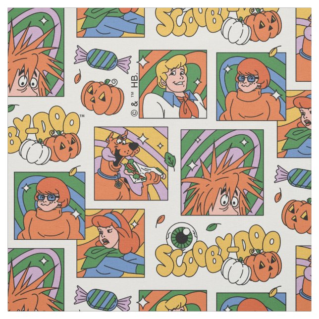 Tela Patrón de fotos de Halloween de Scooby-Doo (Retal)