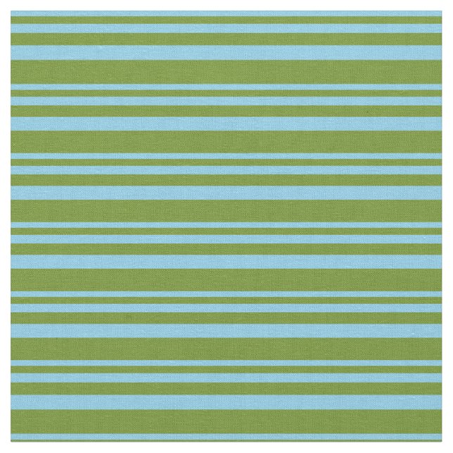 Tela Patrón de franjas azul y verde (De cerca)