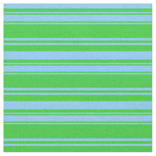 Tela Patrón de franjas azul y verde limón cielo claro