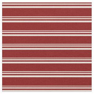 Tela Patrón de franjas beige y maroon